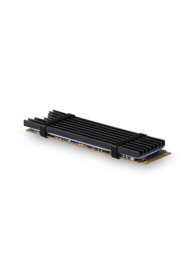 AXAGON Passive aluminum heatsink for all M.2 SSDs, size 2280, high 3 mm | CLR-M2L3 AXAGON Passive aluminum heatsink for all M.2 SSDs, size 2280, high 3 mm | CLR-M2L3