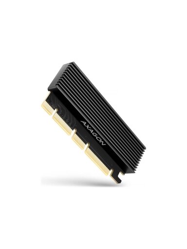 AXAGON PCI-Express x16 adapter with cooler for connecting an NVMe M.2 SSD drive to a computer | PCEM2-XS AXAGON PCI-Express x16 adapter with cooler for connecting an NVMe M.2 SSD drive to a computer | PCEM2-XS