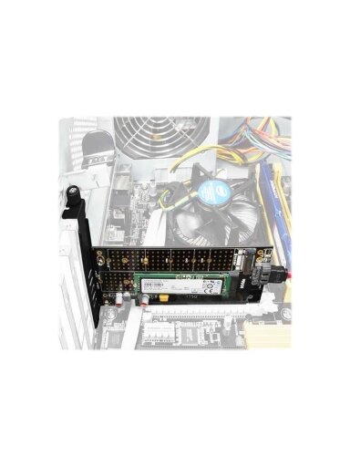 AXAGON PCI-Express x4 adapter to connect up to two M.2 disks to a computer | PCEM2-D AXAGON PCI-Express x4 adapter to connect up to two M.2 disks to a computer | PCEM2-D
