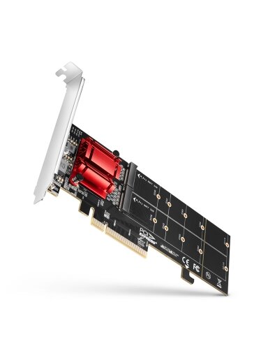 AXAGON PCIe 2x NVMe M.2 Controller | PCEM2-ND AXAGON PCIe 2x NVMe M.2 Controller | PCEM2-ND