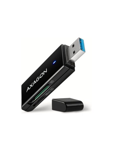 AXAGON Slim super-speed USB 3.2 Gen 1 card reader with a direct USB-A connector | CRE-S2N