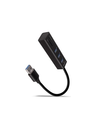 AXAGON SuperSpeed USB-A Hub and Card Reader | HMA-CR3A