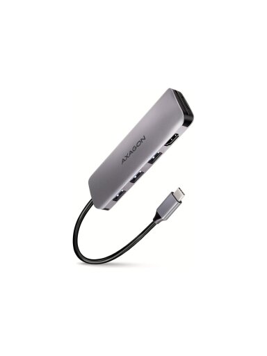 AXAGON SuperSpeed USB-C COMBO 5in1 hub | HMC-HCR3A