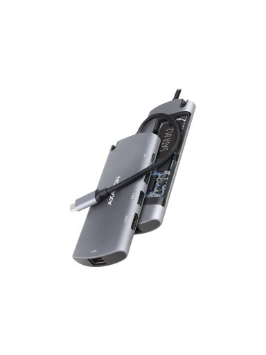 AXAGON SuperSpeed USB-C Combo 6in1 Hub | HMC-6M2