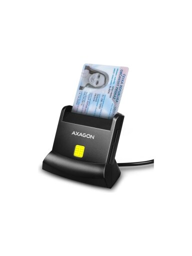 AXAGON Universal desktop USB contact Smart/ID and SD/microSD/SIM card reader | CRE-SM2