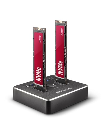 AXAGON | USB-C 3.2 Gen2 - 2x NVMe CLONE DUAL SDD Dock Station | ADSA-M2C