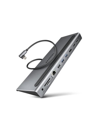 AXAGON USB-C 5Gbps TRIPLE 4K DISPLAY 11in1 Hub | HMC-4KX3 AXAGON USB-C 5Gbps TRIPLE 4K DISPLAY 11in1 Hub | HMC-4KX3