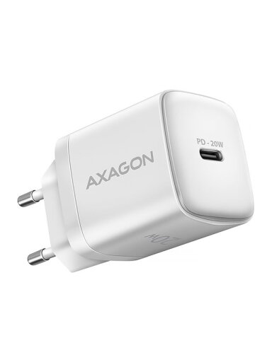 AXAGON Wallcharger 1x port USB-C, PD3.0 / PPS /QC4+/AFC/FCP/Apple, 20W | ACU-PD20W AXAGON Wallcharger 1x port USB-C, PD3.0 / PPS /QC4+/AFC/FCP/Apple, 20W | ACU-PD20W