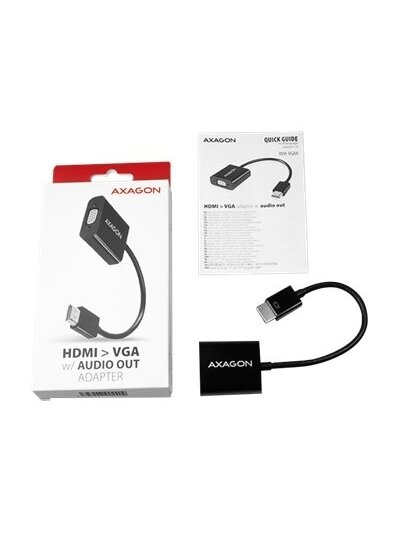 AXAGON | Active converter | HDMI to VGA | 0.15 m 4 AXAGON | Active converter | HDMI to VGA | 0.15 m 4