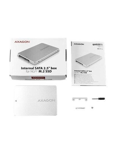AXAGON Internal 2.5" box with SATA interface for M.2 SATA SSD | RSS-M2SD 8 AXAGON Internal 2.5" box with SATA interface for M.2 SATA SSD | RSS-M2SD 8