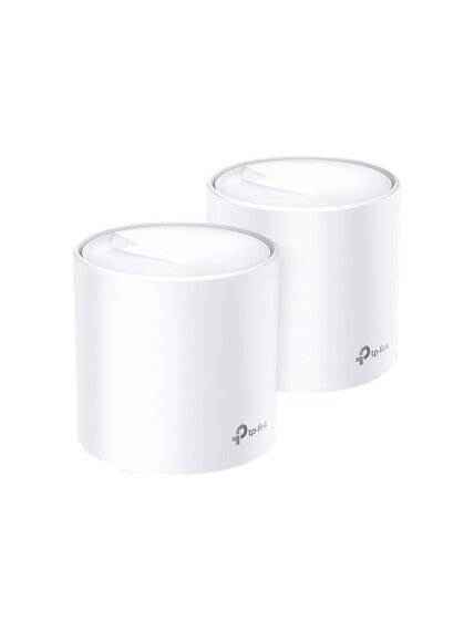 AX3000 Whole Home Mesh Wi-Fi 6 System | Deco X60 (2-pack) | 802.11ax | 2402+574 Mbit/s | 10/100/1000 Mbit/s | Ethernet LAN (RJ-45) ports 2 | Mesh Support Yes | MU-MiMO Yes | Antenna type 4xInternal per Deco uni 1