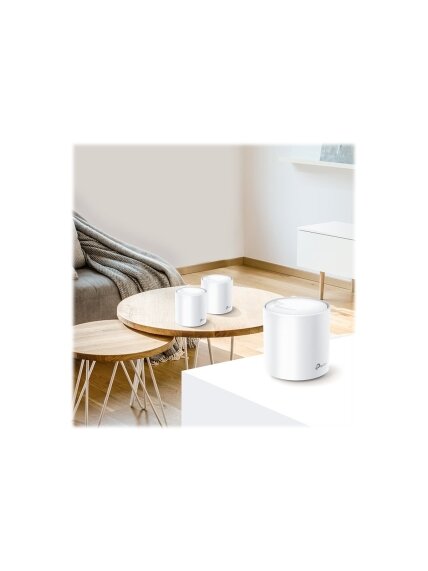 AX3000 Whole Home Mesh Wi-Fi 6 System | Deco X60 (2-pack) | 802.11ax | 2402+574 Mbit/s | 10/100/1000 Mbit/s | Ethernet LAN (RJ-45) ports 2 | Mesh Support Yes | MU-MiMO Yes | Antenna type 4xInternal per Deco uni 3 AX3000 Whole Home Mesh Wi-Fi 6 System | Deco X60 (2-pack) | 802.11ax | 2402+574 Mbit/s | 10/100/1000 Mbit/s | Ethernet LAN (RJ-45) ports 2 | Mesh Support Yes | MU-MiMO Yes | Antenna type 4xInternal per Deco uni 3