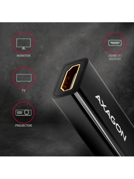 AXAGON | Active adapter | DisplayPort to HDMI | 0.15 m 2 AXAGON | Active adapter | DisplayPort to HDMI | 0.15 m 2