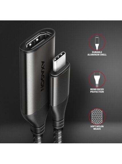 AXAGON | Active converter | USB-C to HDMI | 0.25 m 2 AXAGON | Active converter | USB-C to HDMI | 0.25 m 2