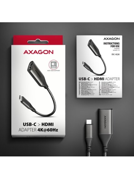 AXAGON | Active converter | USB-C to HDMI | 0.25 m 8
