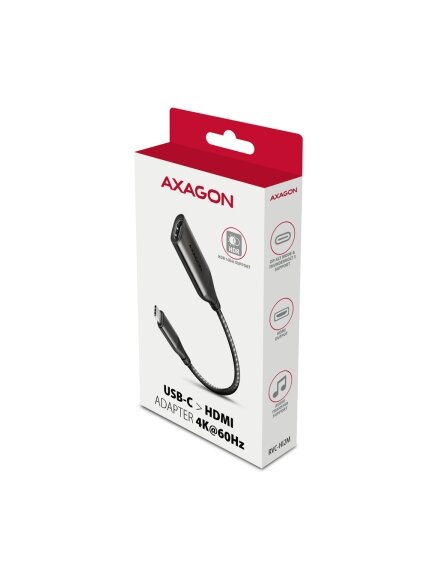 AXAGON | Active converter | USB-C to HDMI | 0.25 m 9 AXAGON | Active converter | USB-C to HDMI | 0.25 m 9