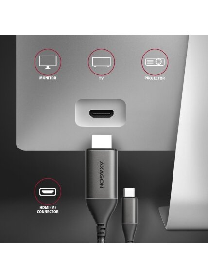 AXAGON | Active converter | USB-C to HDMI | 1.8 m 3 AXAGON | Active converter | USB-C to HDMI | 1.8 m 3