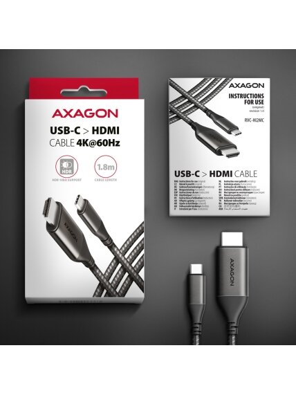 AXAGON | Active converter | USB-C to HDMI | 1.8 m 8