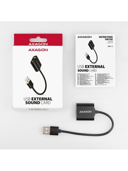 AXAGON | ADA-12 USB - Cable Audio Adapter 4