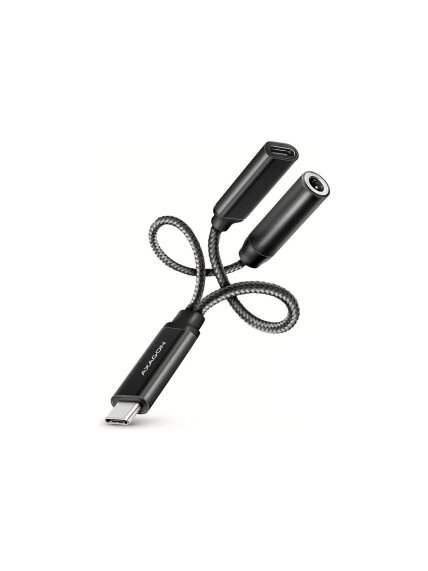 AXAGON | ADA-HCPD USB-C - Hi-Res DAC Audio Adapter PD, 60W