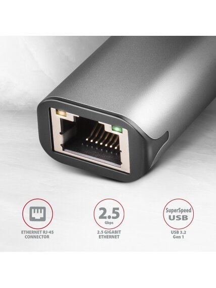 AXAGON | ADE-25RC SuperSpeed USB-C 2.5 Gigabit Ethernet 1