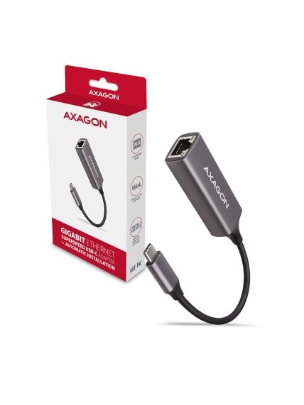 AXAGON ADE-TRC Compact aluminum USB-C 3.2 Gen 1 Gigabit Ethernet 10/100/1000Mbit adapter with automatic installation 5 AXAGON ADE-TRC Compact aluminum USB-C 3.2 Gen 1 Gigabit Ethernet 10/100/1000Mbit adapter with automatic installation 5