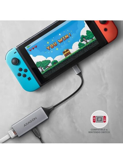 AXAGON | ADE-TXPD USB-C Gigabit Ethernet Adapter with PD 100W 3 AXAGON | ADE-TXPD USB-C Gigabit Ethernet Adapter with PD 100W 3