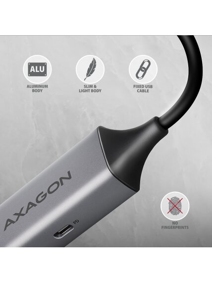 AXAGON | ADE-TXPD USB-C Gigabit Ethernet Adapter with PD 100W 4 AXAGON | ADE-TXPD USB-C Gigabit Ethernet Adapter with PD 100W 4