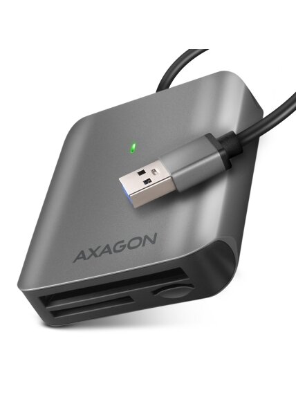 AXAGON Aluminum high-speed USB-A 3.2 Gen 1 memory card reader, 3 slots | CRE-S3