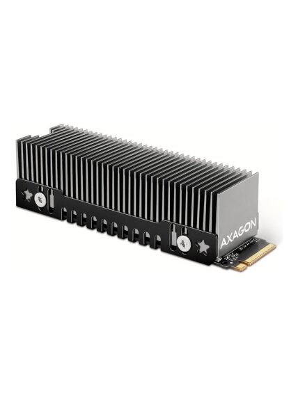 AXAGON Aluminum passive cooler for single and double-sided M.2 SSDs size 2280, height 24 mm | CLR-M2XT AXAGON Aluminum passive cooler for single and double-sided M.2 SSDs size 2280, height 24 mm | CLR-M2XT