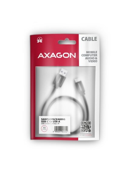 AXAGON | Data and charging cable | BUCM3-AM20AB | USB Type-C to USB Type-A 6 AXAGON | Data and charging cable | BUCM3-AM20AB | USB Type-C to USB Type-A 6