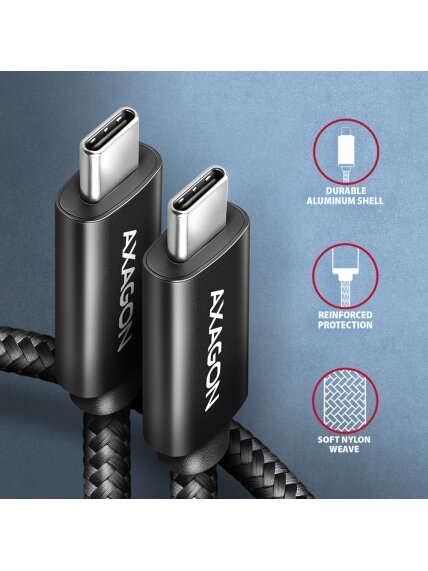 AXAGON | Data and charging USB 480Mbps cable, 3 m | BUCM2-CM30AB | USB-C to USB-C 2 AXAGON | Data and charging USB 480Mbps cable, 3 m | BUCM2-CM30AB | USB-C to USB-C 2