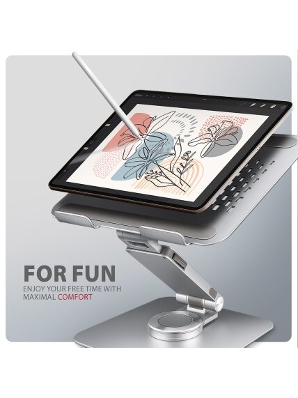 AXAGON Desk Mount | STND-LR stand with 360° rotation for laptops and tablets | Adjustable Height, Angle | 10-17.3 " | Aluminum 5 AXAGON Desk Mount | STND-LR stand with 360° rotation for laptops and tablets | Adjustable Height, Angle | 10-17.3 " | Aluminum 5