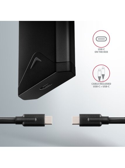 AXAGON External USB-C 10Gbps metal box for M.2 NVMe SSD disks | EEM2-UB2 5 AXAGON External USB-C 10Gbps metal box for M.2 NVMe SSD disks | EEM2-UB2 5