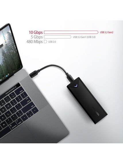 AXAGON External USB-C 10Gbps metal box for M.2 NVMe SSD disks | EEM2-UB2 6 AXAGON External USB-C 10Gbps metal box for M.2 NVMe SSD disks | EEM2-UB2 6