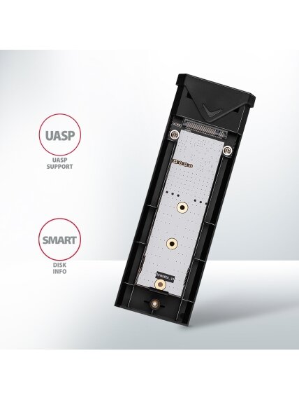 AXAGON External USB-C 10Gbps metal box for M.2 NVMe SSD disks | EEM2-UB2 7 AXAGON External USB-C 10Gbps metal box for M.2 NVMe SSD disks | EEM2-UB2 7
