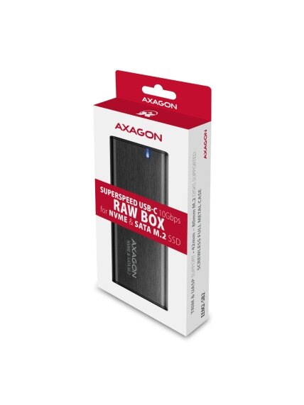 AXAGON External USB-C 3.2 Gen 2 metal box for M.2 NVMe & SATA SSD disks | EEM2-SB2 11 AXAGON External USB-C 3.2 Gen 2 metal box for M.2 NVMe & SATA SSD disks | EEM2-SB2 11
