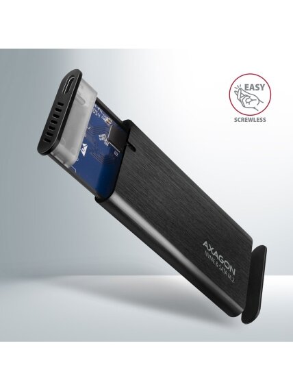 AXAGON External USB-C 3.2 Gen 2 metal box for M.2 NVMe & SATA SSD disks | EEM2-SB2 2 AXAGON External USB-C 3.2 Gen 2 metal box for M.2 NVMe & SATA SSD disks | EEM2-SB2 2