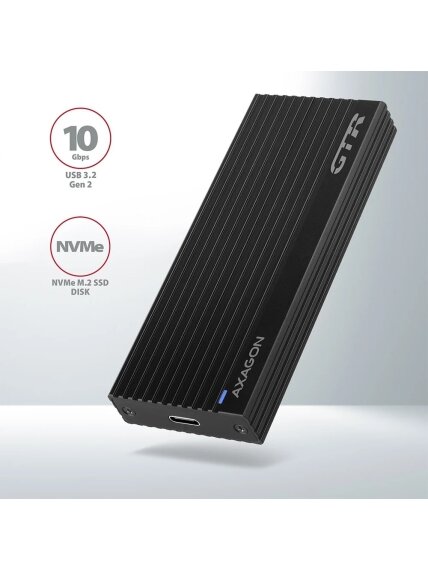 AXAGON External USB-C 3.2 Gen 2 metal box for M.2 NVMe SSDs | EEM2-GTR 1 AXAGON External USB-C 3.2 Gen 2 metal box for M.2 NVMe SSDs | EEM2-GTR 1