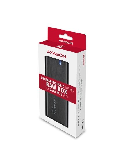 AXAGON External USB-C 3.2 Gen 2 metal box for M.2 SATA SSD disks | EEM2-SBC 11 AXAGON External USB-C 3.2 Gen 2 metal box for M.2 SATA SSD disks | EEM2-SBC 11