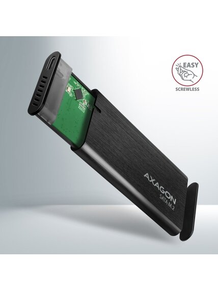 AXAGON External USB-C 3.2 Gen 2 metal box for M.2 SATA SSD disks | EEM2-SBC 2