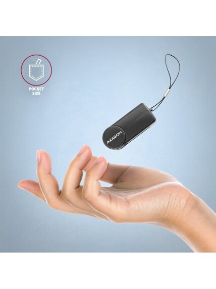 AXAGON Foldable pocket USB-C contact Smart/ID card reader | CRE-SMPC 3