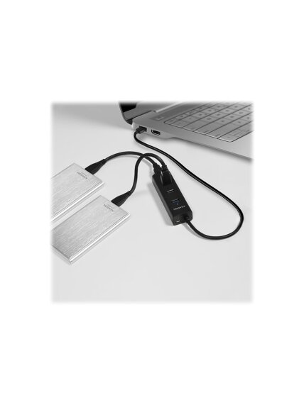AXAGON Four-port USB 3.0 hub with fast charging and power support | HUE-S2B 15