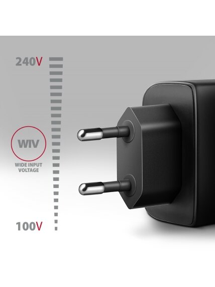 AXAGON GaN wallcharger 2x port (USB-A + USB-C), PD3.0/PPS/QC4+/SFC2.0/AFC/SCP/FCP/Apple, 45W | ACU-PQ45 2 AXAGON GaN wallcharger 2x port (USB-A + USB-C), PD3.0/PPS/QC4+/SFC2.0/AFC/SCP/FCP/Apple, 45W | ACU-PQ45 2