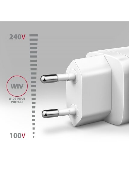 AXAGON GaN wallcharger 3x port (USB-A + 2x USB-C), PD3.0/PPS/QC4+/SFC2.0/AFC/SCP/FCP/Apple, 65W | ACU-DPQ65W 3 AXAGON GaN wallcharger 3x port (USB-A + 2x USB-C), PD3.0/PPS/QC4+/SFC2.0/AFC/SCP/FCP/Apple, 65W | ACU-DPQ65W 3