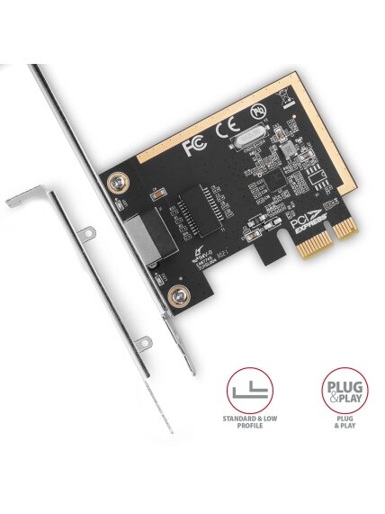 AXAGON Gigabit Ethernet PCI-Express network card with proven Realtek chipset version | PCEE-GRF 2 AXAGON Gigabit Ethernet PCI-Express network card with proven Realtek chipset version | PCEE-GRF 2