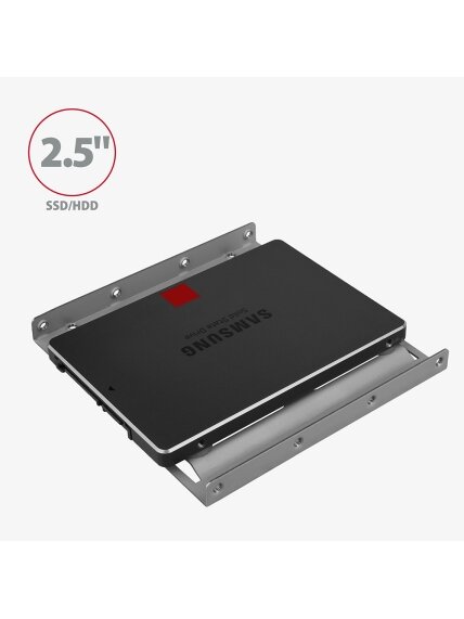 AXAGON Metal frame for mounting one 2.5" disk into one 3.5" position | RHD-125S 1 AXAGON Metal frame for mounting one 2.5" disk into one 3.5" position | RHD-125S 1
