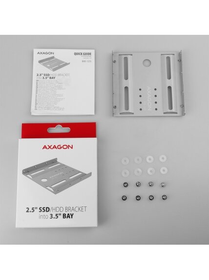 AXAGON Metal frame for mounting one 2.5" disk into one 3.5" position | RHD-125S 6 AXAGON Metal frame for mounting one 2.5" disk into one 3.5" position | RHD-125S 6