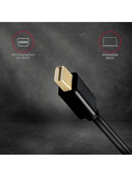 AXAGON Mini DP to HDMI adapter, 4K/30Hz | RVDM-HI14N 2
