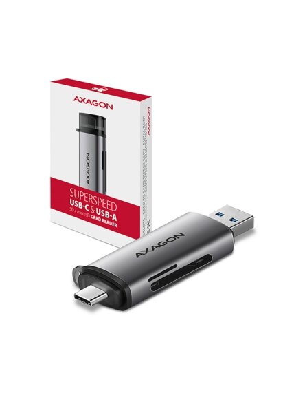 AXAGON Mobile USB 3.2 Gen 1card reader with USB-C and USB-A connectors | CRE-SAC 11 AXAGON Mobile USB 3.2 Gen 1card reader with USB-C and USB-A connectors | CRE-SAC 11
